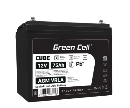 Akumulator do UPS Green Cell Cube AGM VRLA IP54 12V 75Ah
